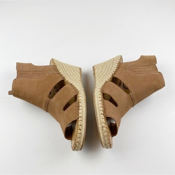 Franco Sarto Brown Nola Espadrille Wedge Sandals Size 9 NEW - Picture 7 of 12